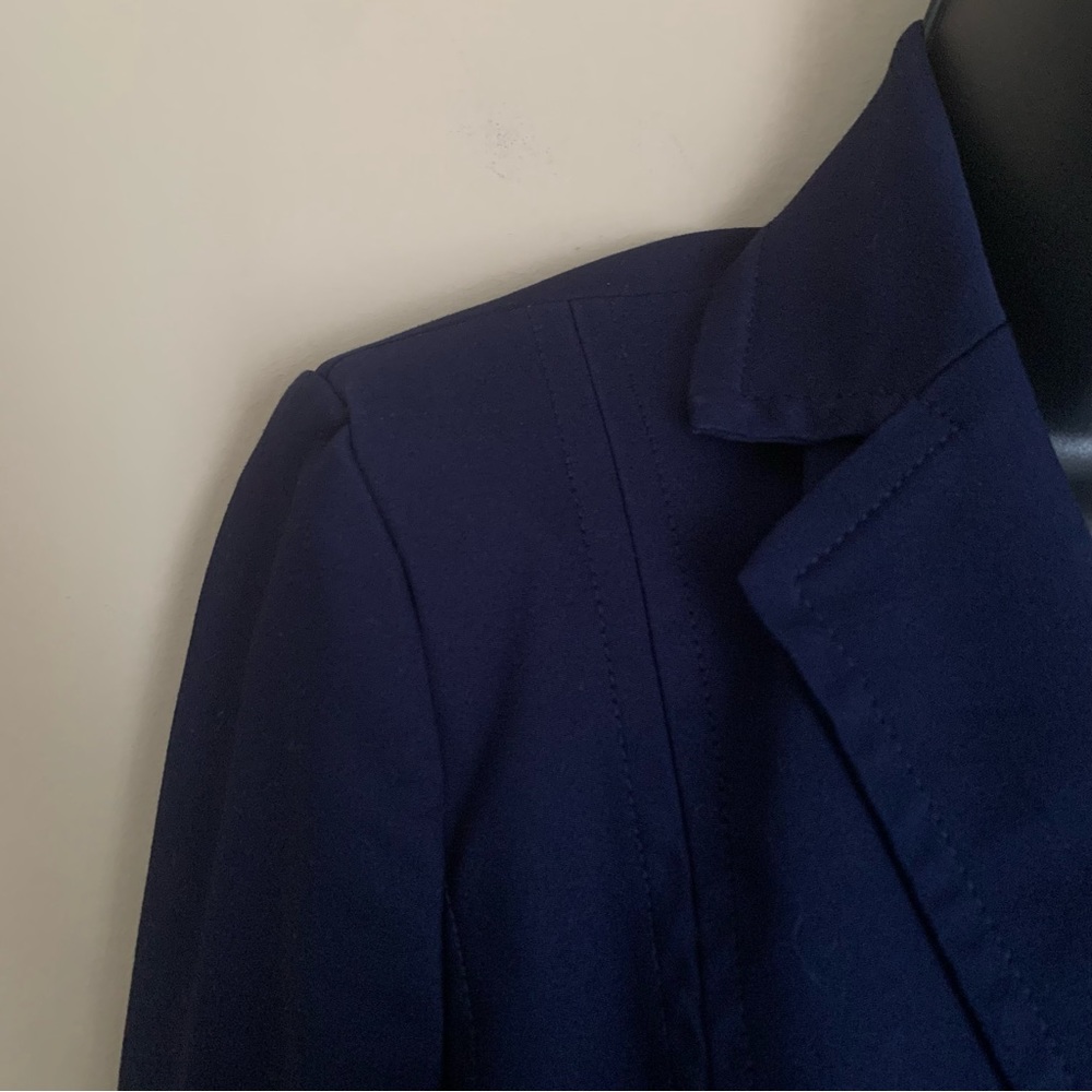 New York & Co Dark Blue Button Skirt Suit - Picture 8 of 15